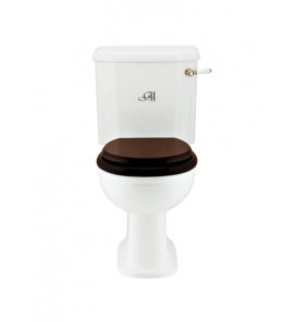 Gentry Home Belgravia Miska WC kompaktowa stojąca Biała 2504