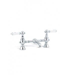 Gentry Home Berkeley Bateria umywalkowa 2-otworowa rozstaw 15 cm Chrom 8349