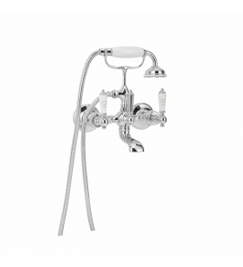Gentry Home Berkeley Bateria wannowa ścienna ze słuchawką prysznicowa Chrom 8360