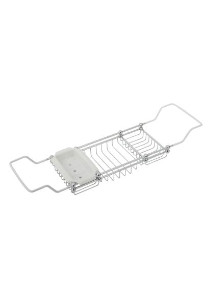 Gentry Home Ella Półka na wannę 70-80 cm Chrom 10280