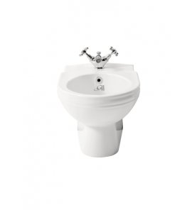 Gentry Home Victorian/Belgravia Bidet wiszący z otworem na baterię Biały 2014