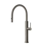 Gessi 316 Bateria kuchenna z obrotową i wyciąganą wylewką Steel Brushed 60022.239