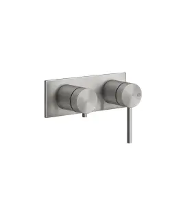 Gessi 316 Bateria wannowo-prysznicowa ścienna element zewnętrzny steel brushed 54079.239