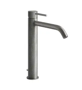 Gessi 316 Cesello Bateria umywalkowa jednootworowa z korkiem steel brushed 54403.239