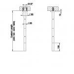 Gessi 316 Cesello Wylewka sufitowa steel brushed 54496.239