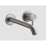 Gessi 316 Flessa Bateria umywalkowa ścienna bez korka element zewnętrzny steel brushed 54089.239