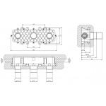 Gessi Venti20 Bateria umywalkowa 3-otworowa element podtynkowy chrom 45089.031