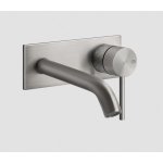 Gessi 316 Intreccio Bateria umywalkowa ścienna element zewnętrzny steel brushed 54184.239
