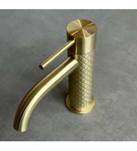      Gessi 316 Bateria umywalkowa sztorcowa bez korka Brushed Brass PVD 54102.727