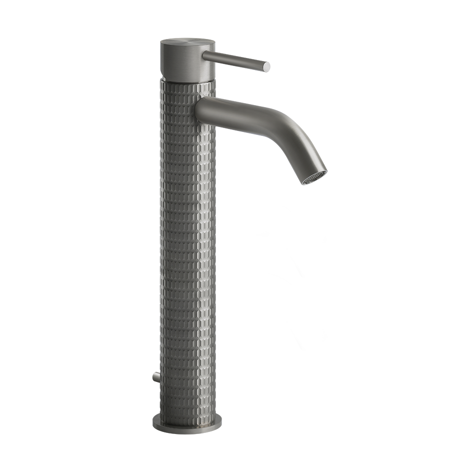 Gessi 316 Meccanica Bateria umywalkowa jednouchwytowa z korkiem Steel Brushed 54204.239 / 54204239
