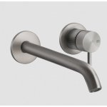 Gessi 316 Meccanica Bateria umywalkowa ścienna element zewnętrzny steel brushed 54289.239
