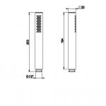 Gessi 316 Słuchawka prysznicowa steel brushed 54054.239