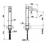 Gessi 316 Trame Bateria umywalkowa jednootworowa bez korka steel brushed 54306.239