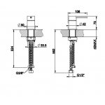 Gessi 316 Trame Mieszacz umywalkowy jednootworowy steel brushed 54305.239