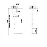 Gessi 316 Trame Wylewka sufitowa steel brushed 54399.239