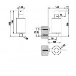 Gessi 316 Dozownik do mydła steel brushed 54713.239
