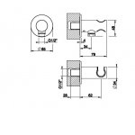 Gessi 316 Uchwyt na słuchawkę steel brushed 54161.239
