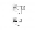 Gessi 316 Uchwyt na słuchawkę steel brushed 54157.239