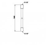 Gessi 316 Wąż prysznicowy 1,50 m black metal brushed pvd 54137.707