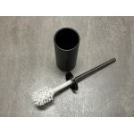         Gessi 316 Zestaw Uchwyt na papier + Szczotka WC + Wieszaki Black metal brushed PVD