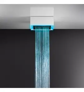 Gessi Afilo System prysznicowy natynkowy 300x300 mm Biały 57307.279 / 57307279