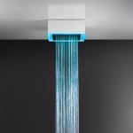 Gessi Afilo System prysznicowy natynkowy 300x300 mm Biały 57307.279 / 57307279