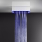 Gessi Afilo System prysznicowy natynkowy 300x500 mm Biały 57411.279 / 57411279