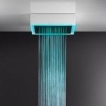 Gessi Afilo System prysznicowy natynkowy 500x500 mm Biały 57511.279 / 57511279