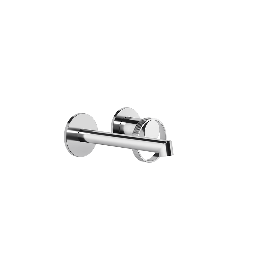 Gessi Anello Bateria umywalkowa ścienna z krótką wylewką bez korka część zewnętrzna chrom 63381.031