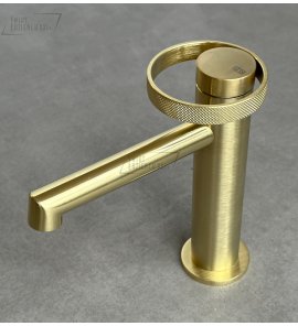      Gessi Anello Bateria umywalkowa brushed brass pvd 63302.727