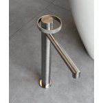  Gessi Anello Bateria umywalkowa wysoka z długą wylewką bez korka Finox Brushed Nickel 63306.149