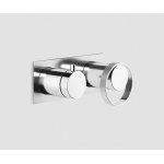 Gessi Anello Bateria wannowa/prysznicowa ścienna z przełącznikiem 2-drożnym część zewnętrzna chrom 63379.031