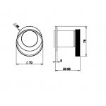 Gessi Anello Mieszacz ścienny z jednym wyjściem część zewnętrzna chrom 63361.031