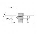 Gessi Anello Uchwyt ścienny z białą mydelniczką chrom 63701.031