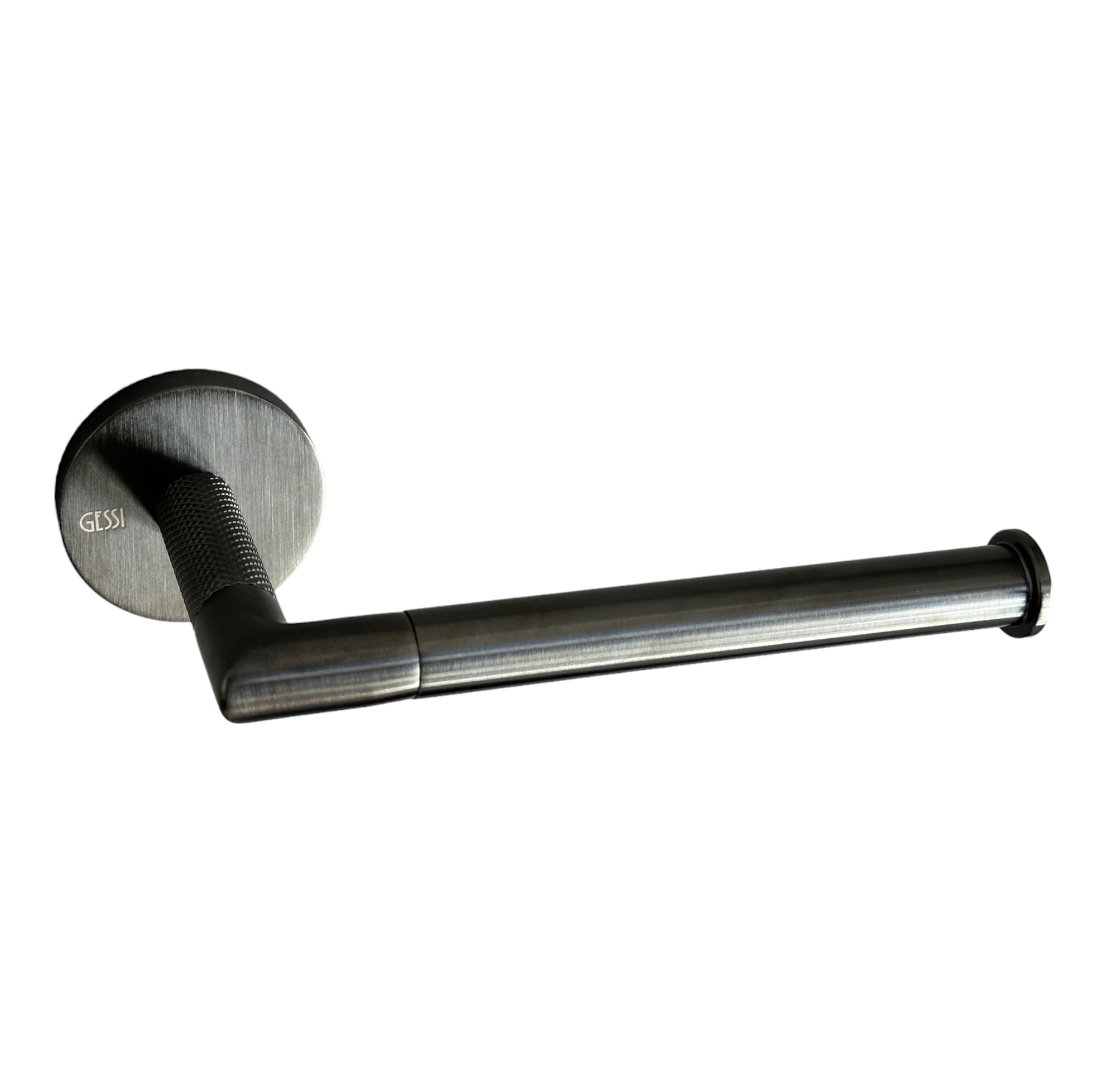 Gessi Anello Uchwyt ścienny na papier black metal brushed PVD 63755.707