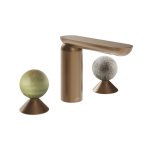 Gessi Perle Bateria umywalkowa copper brushed pvd/murano pulegoso/onyx green 74565.708