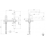Gessi SU&GIÙ Bateria kuchenna 2-otworowa Chrom 50109.031