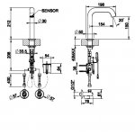 Gessi CESELLO Bateria umywalkowa elektroniczna jednootworowa element zewnętrzny steel brushed 54481.239