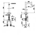Gessi CESELLO Bateria umywalkowa elektroniczna jednootworowa element zewnętrzny steel brushed 54480.239