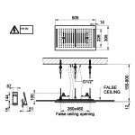 Gessi Colour Deszczownica sufitowa 300x500 mm polished steel 57831.238 / 57831238