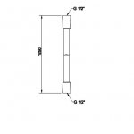 Gessi Cromalux Wąż prysznicowy z nakrętką stożkową chrom 29744.031