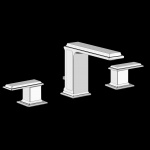 Gessi Eleganza Bateria umywalkowa 3-otworowa z korkiem chrom 46012.031
