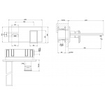 Gessi Eleganza Bateria umywalkowa podtynkowa element zewnętrzny chrom 46088.031