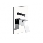 Gessi Eleganza Bateria wannowo-prysznicowa ścienna z przełącznikiem 2-drożnym element zewnętrzny chrom 53079.031