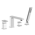 Gessi Eleganza Bateria wannowa 4-otworowa na brzeg wanny chrom 46037.031 W MAGAZYNIE