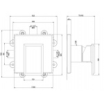 Gessi Eleganza Mieszacz podtynkowy element zewnętrzny chrom 46106.031