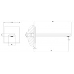 Gessi Eleganza Wylewka ścienna chrom 46100.031