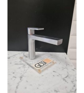     Gessi Emporio Armani Bateria umywalkowa jednootworowa brushed chrome z korkiem chrom 38601.147 WYPRZEDAŻ EKSPOZYCJI!!