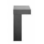 Gessi Equilibrio Półka do baterii umywalkowej nablatowa czarna 52015.299