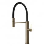  Gessi 316 Bateria kuchenna jednouchwytowa 1-otworowa Warm Steel Brushed 60010.726